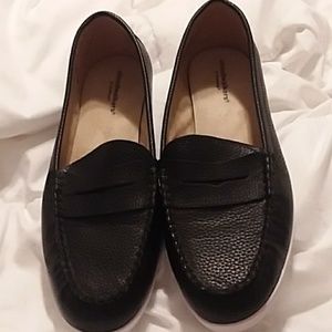 Black womens loafers 9w